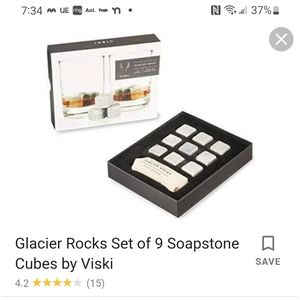 VISKI, Glacier Rocks, Keeps All Drinks Cold, Never Melts.